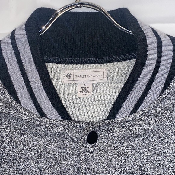 Vintage 90’s Charles and A Half Jacket Varsity Bomber Fleece unisex size S - Picture 12 of 15